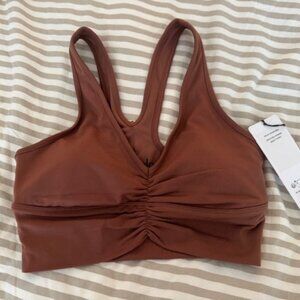 Alo Wild Thing Bra Chestnut S
